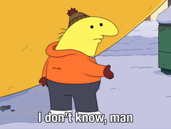 I Don't Know Man Be A Man Smiling Friends Animation GIF