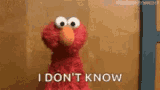 I Don't Know Shrug Elmo Sesame Street GIF
