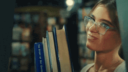 I Don't Think So In The Library GIF