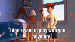 I Don't Want To Be Around Anymore Woody GIF