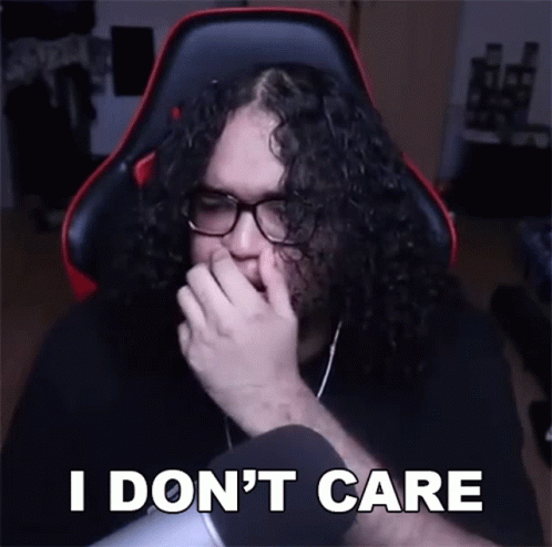 I Dont Care Miniklin GIF