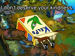 I Dont Deserve Your Kindness SpongeBob SquarePants Hiding GIF