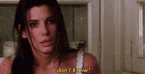 I Dont Know Sandra Bullock GIF