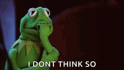 I Dont Think So Kermit The Frog GIF