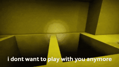 I Dont Want To Play With You Anymore On Yellow Background GIF