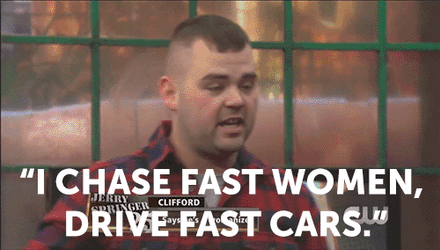 I Drive Fast Cars Man In Checkered Shirt GIF
