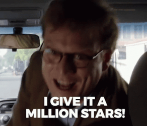 I Give It A Million Review Star GIF