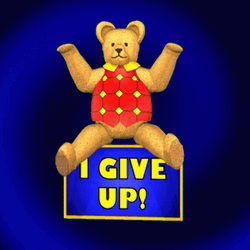 I Give Up Defeated Bear GIF