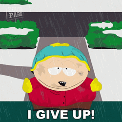 I Give Up Eric Southpark GIF