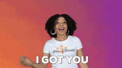 I Gotchu Dark-Skinned Pretty Lady Gesture Assurance GIF