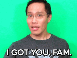 I Gotchu Fam Asian Man Points Gesture Assurance GIF