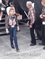 I Gotchu Little Lady Cute Cowboy GIF