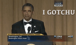 I Gotchu Obama On Stage Winks Assurance GIF