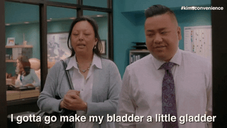 I Gotta Pee Kims Convenience Kimchee Mom Angie GIF