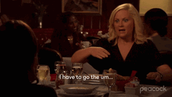 I Gotta Pee Parks And Recreation Leslie Knope GIF