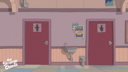 I Gotta Pee The Strange Chores Characters GIF