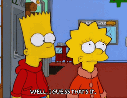 I Guess Bart Simpson And Lisa Simpson GIF