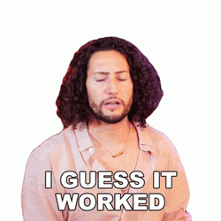 I Guess It Worked GIF