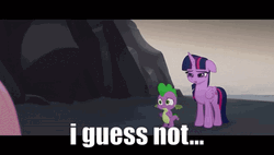 I Guess Not Twilight Sparkle And Spike GIF