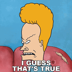I Guess That's True Beavis GIF