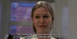 I Hate You Julia Stiles Crying GIF