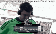 I Have Tears Of Joy Man Soccer Player GIF