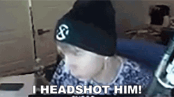 I Headshot Him GIF