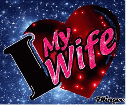 I Heart My Wife Disco Lights Swirling