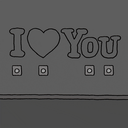 I Heart You Chippy The Dog Switch Lights GIF