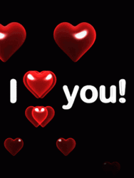 I Heart You Float Bubble Up GIF
