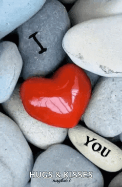 I Heart You Stones GIF
