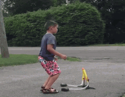 I Hurt Myself Today Jumping Boy GIF