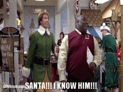 I Know Him Elf Santa GIF