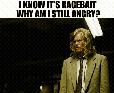 I Know It's Ragebait And Why Am I Still Angry Poster GIF