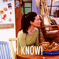 I Know Mad Shout Monica Geller GIF