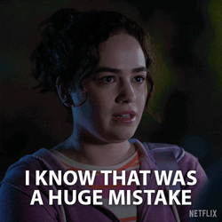 I Know That Was A Huge Mistake Samantha Larusso GIF