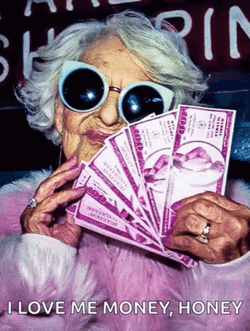 I Like Money Baddiewinkle Old Lady GIF | GIFDB.com