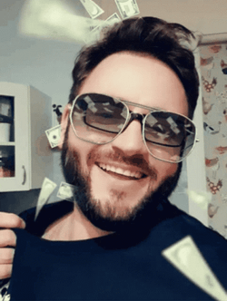 I Like Money Luke Flying Cash GIF