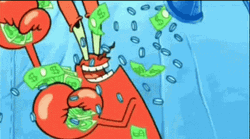 I Like Money Mr Krabs Spongebob Cash GIF