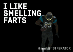 I Like Smelling Farts Madden Character Nodding Pose GIF