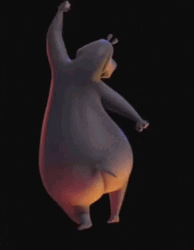 I Like To Move It Move It Dancing Animated Cow GIF
