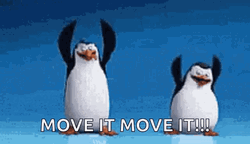 I Like To Move It Move It Madagascar Penguin GIF