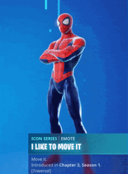 I Like To Move It Move It Spiderman Fortnite GIF