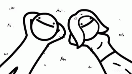 I Like Trains Couple Looking At Moon GIF