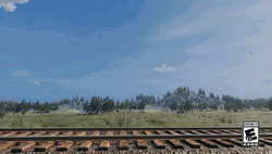 I Like Trains Hit Hat Man On Tracks GIF