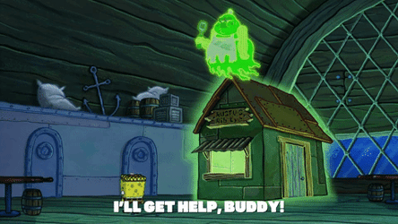 I'll Go Get Help Patrick Running GIF