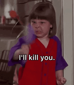 I'll Kill You Angry Kid Wielding Knife GIF