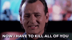 I'll Kill You Bill Murray Face Palm GIF