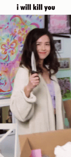 I'll Kill You Canadian Internet Personality Pokimane GIF