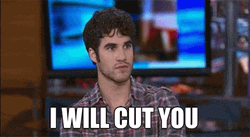 I'll Kill You Darren Criss GIF